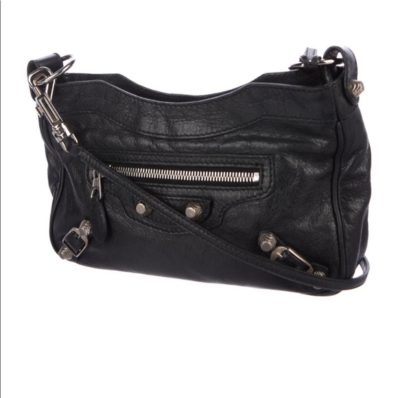 Balenciaga black arena leather motocross hip bag - Picture 2 of 6